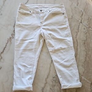 Michael Kors Cropped White Jeans